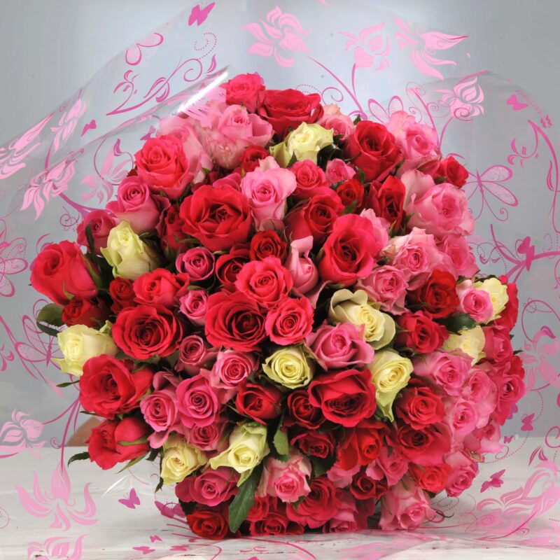 FRESH FLOWERS Delivered UK Pink Rose Free Flower Delivery 