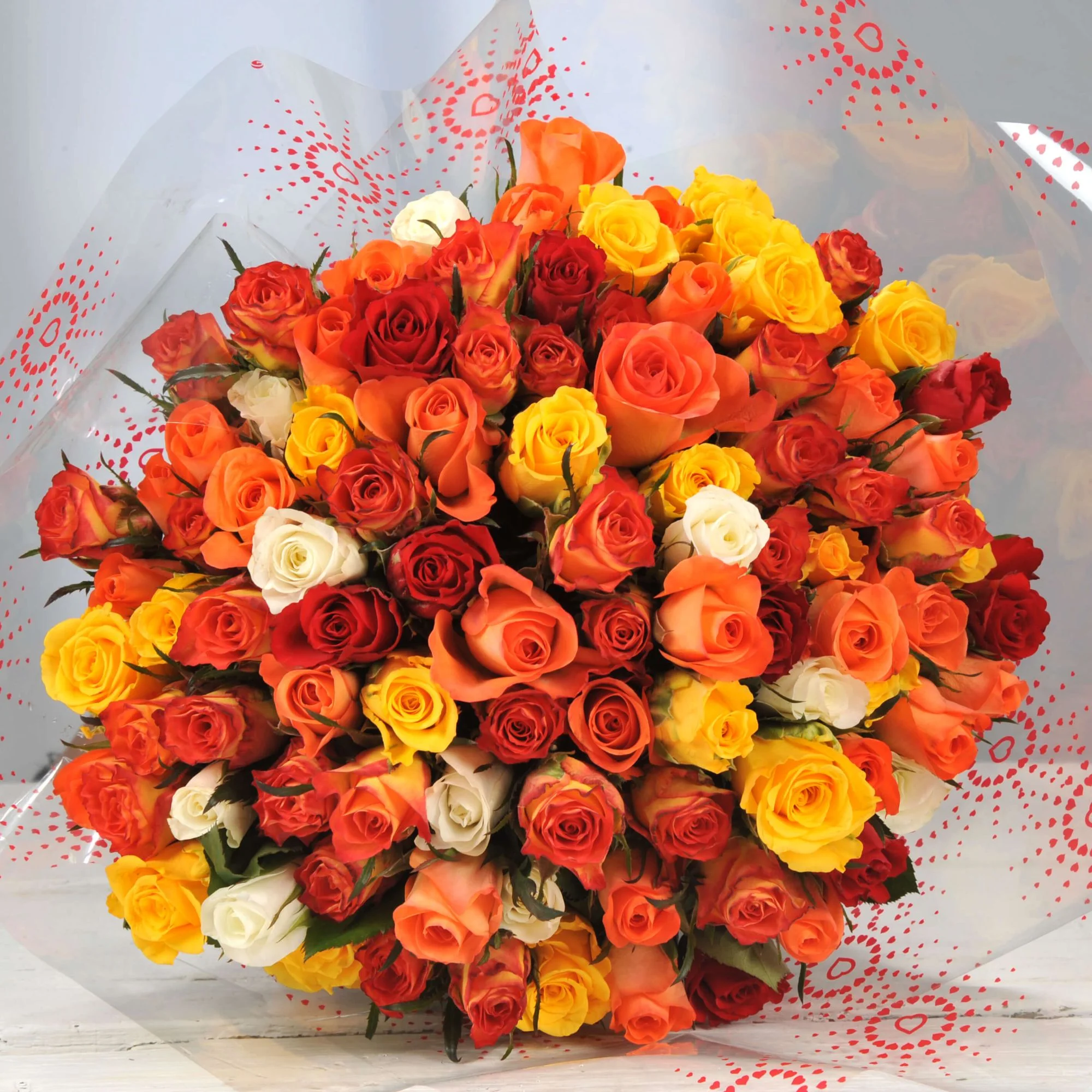Yellow Red Roses Orange Rose Bouquets | Orange Roses Delivery