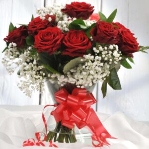 12 Luxury Red Naomi Roses