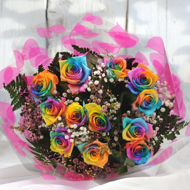 Fresh Rainbow Roses