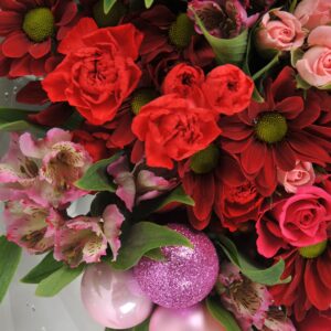 Christmas Pink and Red Bouquet