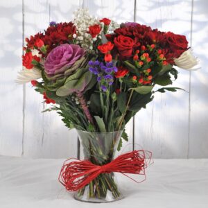 Christmas-Red-and-Purple-Bouquet-4.