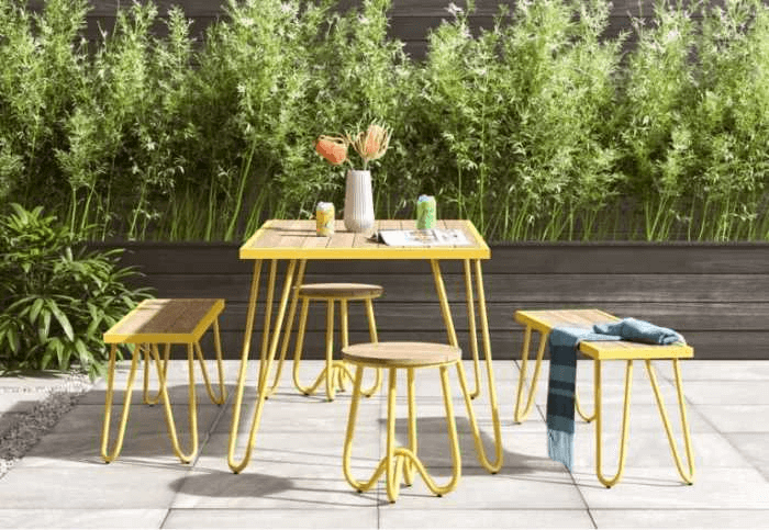 Modern Patio Colourful Seating