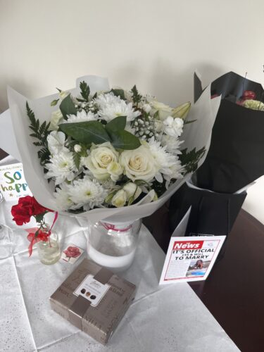 Cream and Lemon Mixed Bouquet Flowers photo review