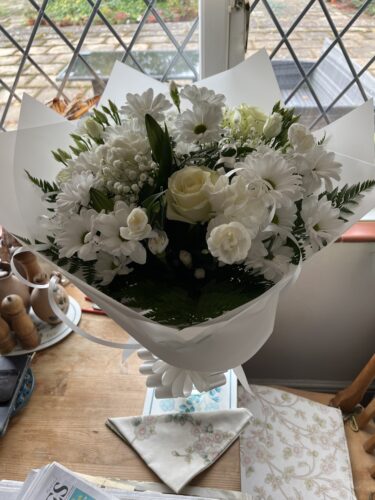 All White Bouquet photo review