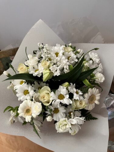 All White Bouquet photo review