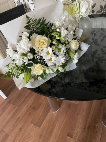 All White Bouquet photo review