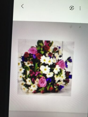 Purple and White Flower Bouquet photo review